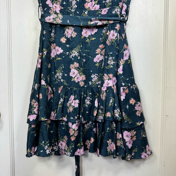 Rebecca Taylor Emilie Ruffled Silk Floral Dress - Picture 9 of 10